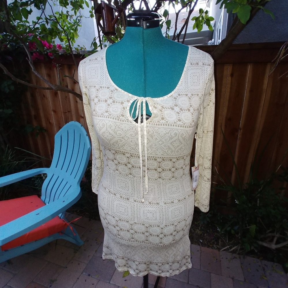 🌺🌺QUIKSILVER Boho Beach Cover Up Tunic🌞🌞